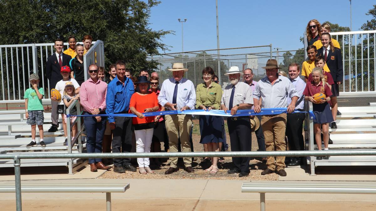 COMPLETE: The ribbon was cut on the completed Berryman Oval upgrades in Trundle last month. Photo: Submitted.