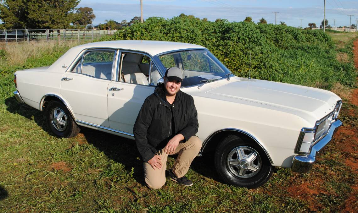 NEW MEMBER: Vance Unger from Parkes is new to the Central West Car Club with his original XW Fairmont. It's back on the road after nearly 20 years sitting in the shed. Photo: Jeff McClurg