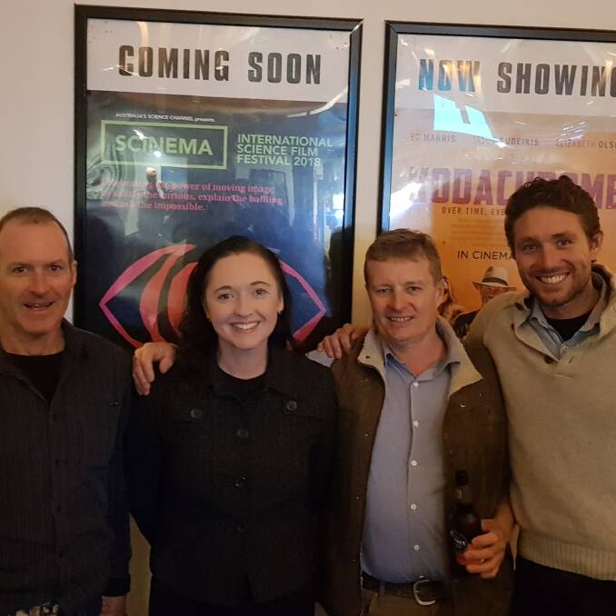 Well Received: Mark Shortis, Marg Applebee, Guy Webb and Jack Farthing at the SCINEMA Sydney Premiere of Grassroots.