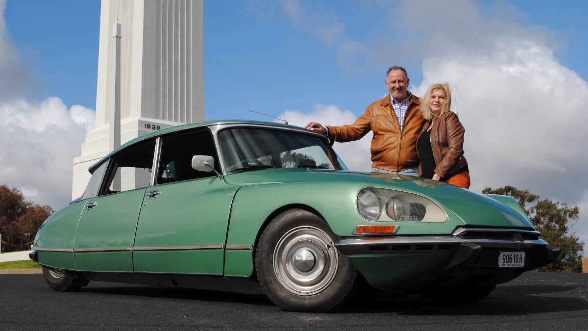 BEFORE ITS TIME: in 1955 jaws dropped not only at the futuristic styling of the DS but also at the advanced mechanicals of the vehicle. This is Peter and Melinda O'Donnell's 1974 Citroen DS Pallas.
