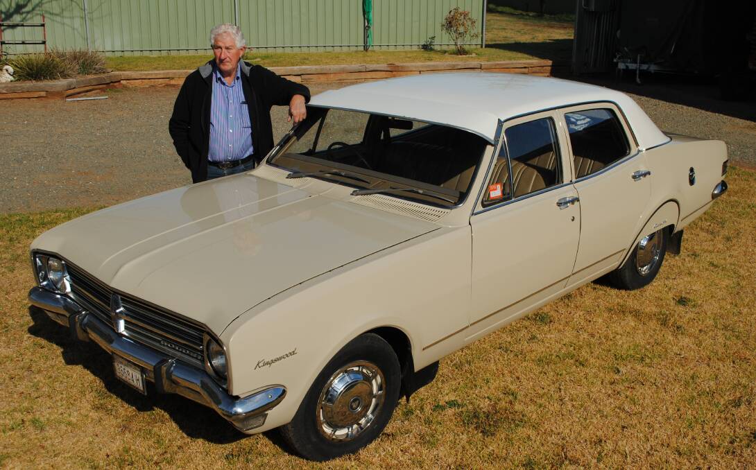 Classic: Jock's beauty, a base model 1968 HK Holden Kingswood in Pinaroo Beige with a white roof. All welcome are to our meetings. Visit www.centralwestcarclub.com.
