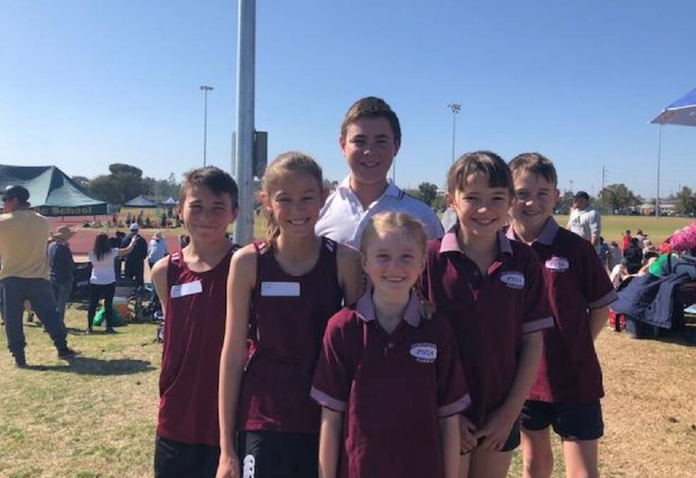 Congratulations: To Siara, Sabrina, Riley, Sophie, Trevor and Sam who represented Tullamore at the PSSA Western Athletics Carnival.