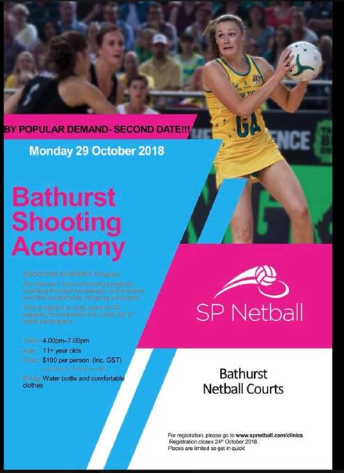 There's More: Due to popular demand there will be a second Shooting Clinic in Bathurst. BNA will be hosting the Susan Petitt Shooting Clinic at the Courts October 29 from 4pm to 7pm. 