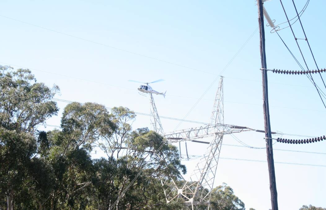 EYES IN THE SKY: TransGrid crews will be flying over powerlines near Parkes in the coming weeks. Photo: CONTRIBUTED