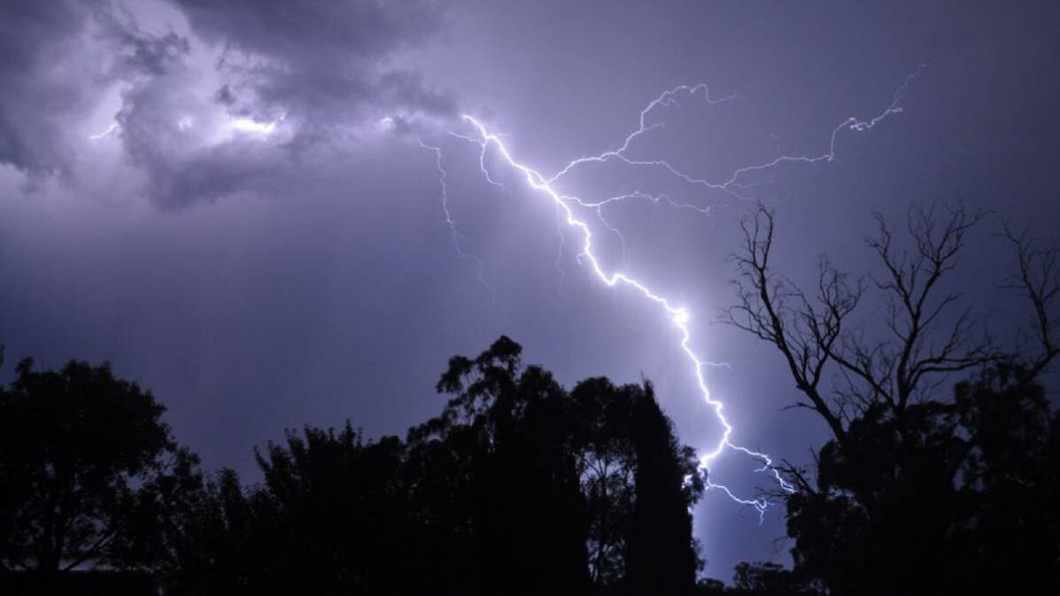'POSSIBLE': A warning has been issued for thunderstorms in Parkes and across NSW for Tuesday.