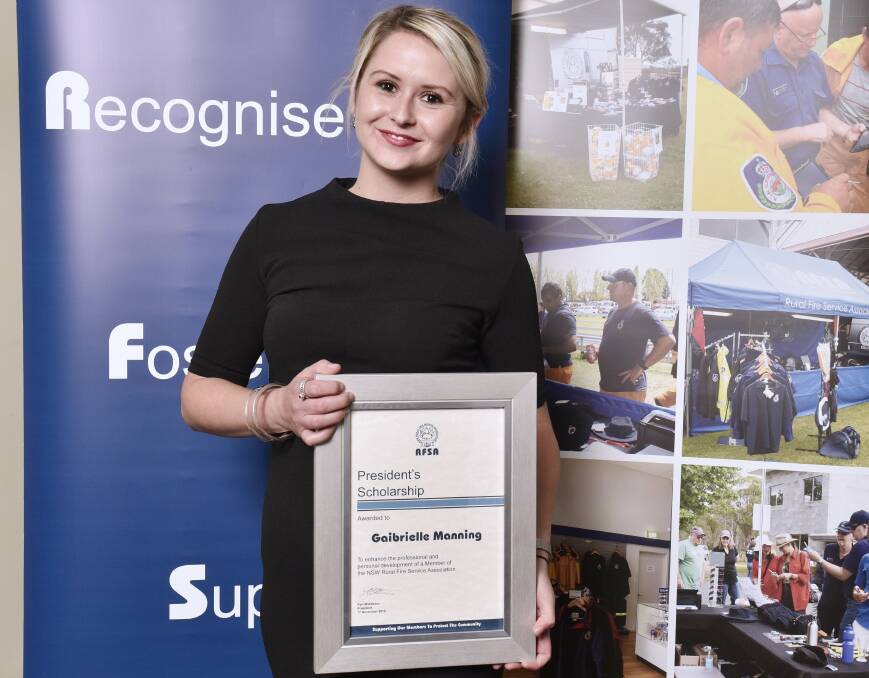 APPRECIATED: Gaibrielle Manning from the RFS Mid Lachlan Valley Team has been awarded a NSW Rural Fire Service Association Development Scholarship.