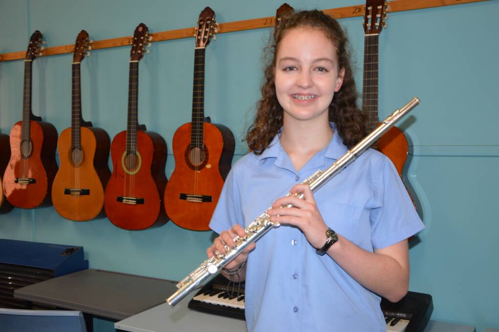 EUROPEAN TOUR: Flutist Alex Williams is one of 71 students who will travel to Europe this month to take part in the West of the Divide European Performance Tour. Photo: Barbara Watt.  