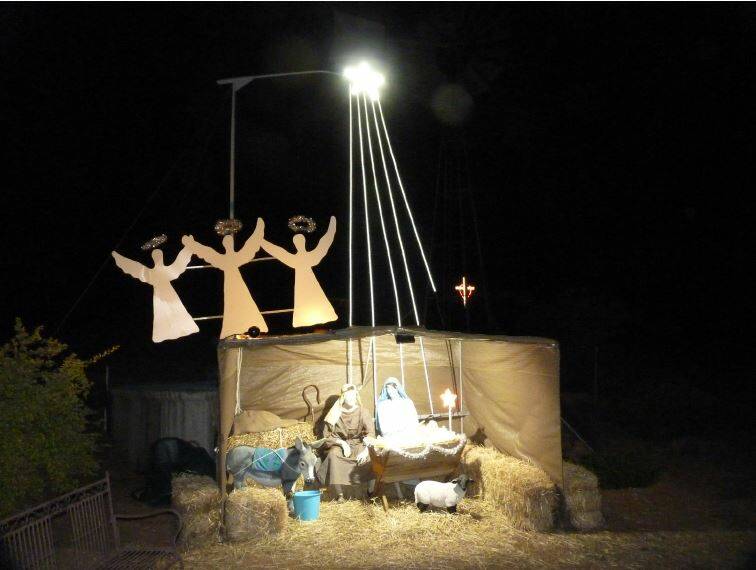 Ian and Marian Unger’s gorgeous life size nativity scene will feature in a very special re-enactment of the first Christmas. 