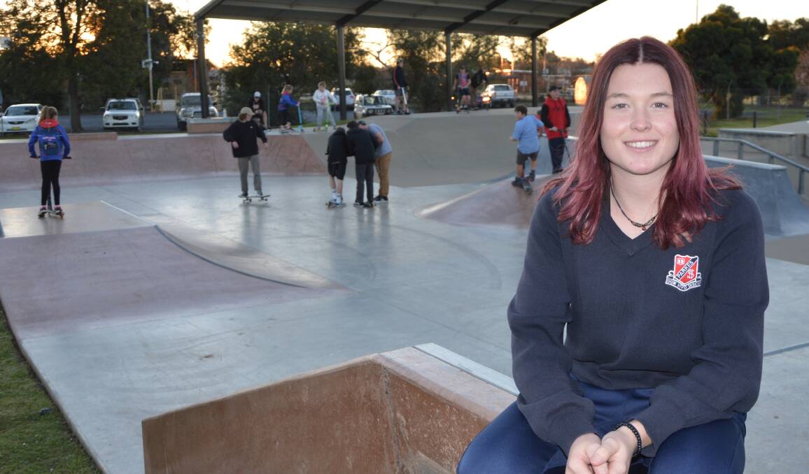 MAKING HISTORY: Local scooter rider Pascal Berry will be part of history as she competes in the first female scooter competition at the World Roller Games in Spain.