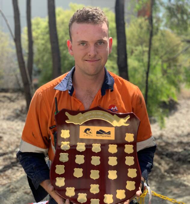 RESPONSIBLE: Third year Mechanical Fitter Matt King has been awarded the Northparkes Mines Lester Plummer Apprentice of the Year. Photo: Supplied.