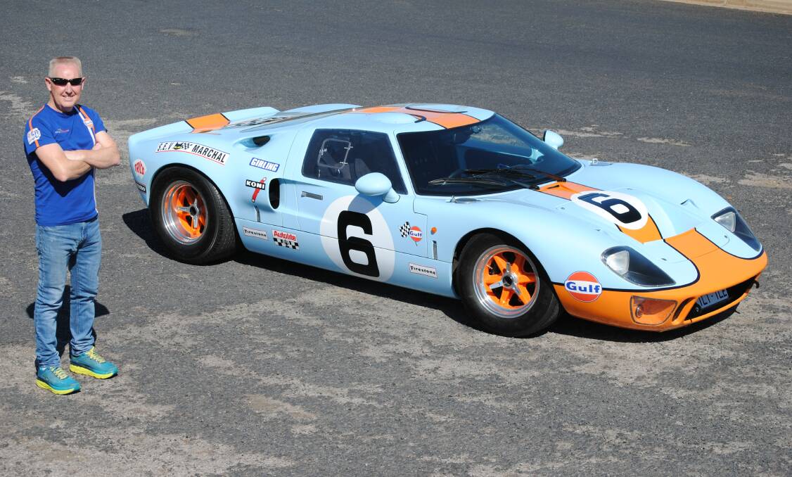 A Beauty: Dusty's car is a 2009 build Mk1 GT40 which was imported into Australia from South Africa where the GT40 continues to be manufactured today. 