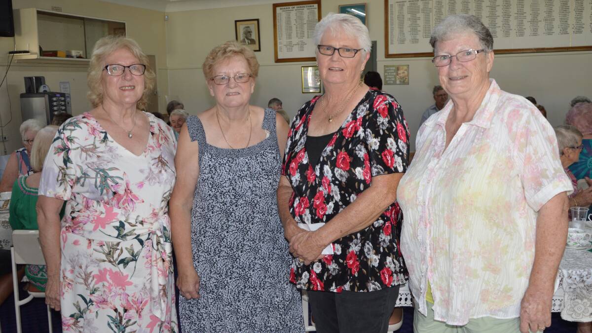 THANK YOU: The Parkes Branch of Can Assist held a special thank you afternoon tea for member Ellie Hetherington OAM (second from right) Ellie is pictured with Sylvia Glendenning, Adrienne Brown and Pat Bailey.