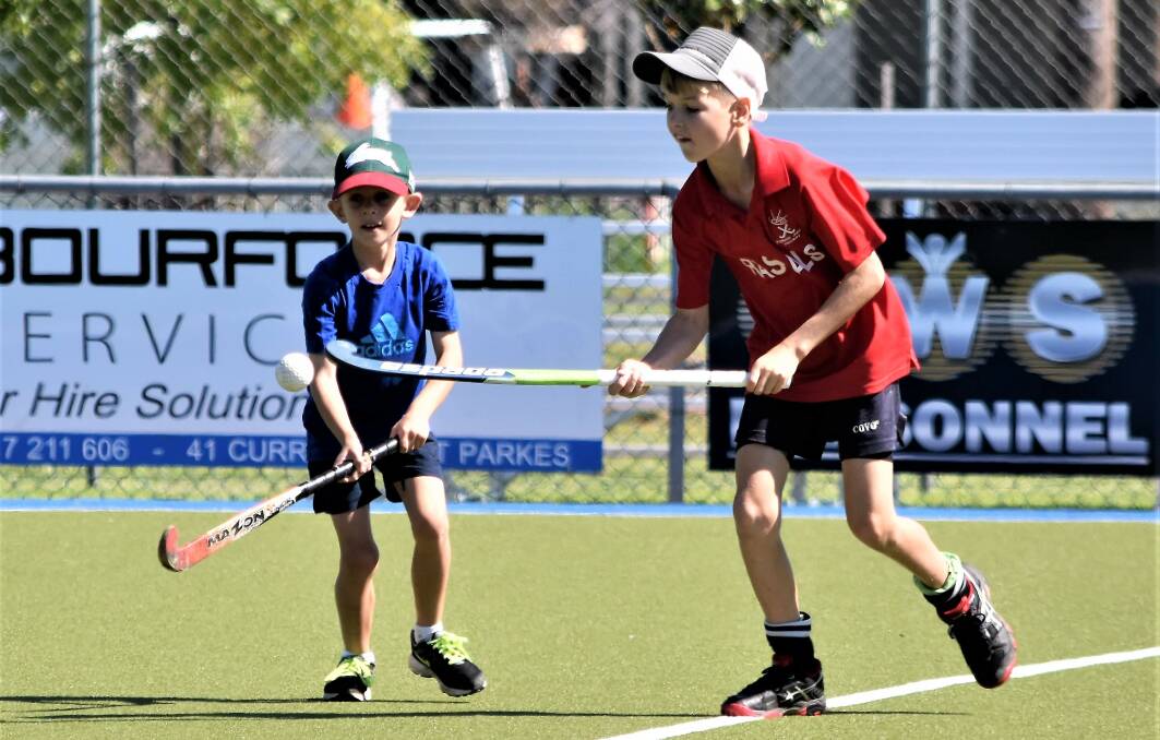 Archie Rix (B Grade) and Patrick McPherson (C Grade) are looking forward to hockey season, which starts this week. 