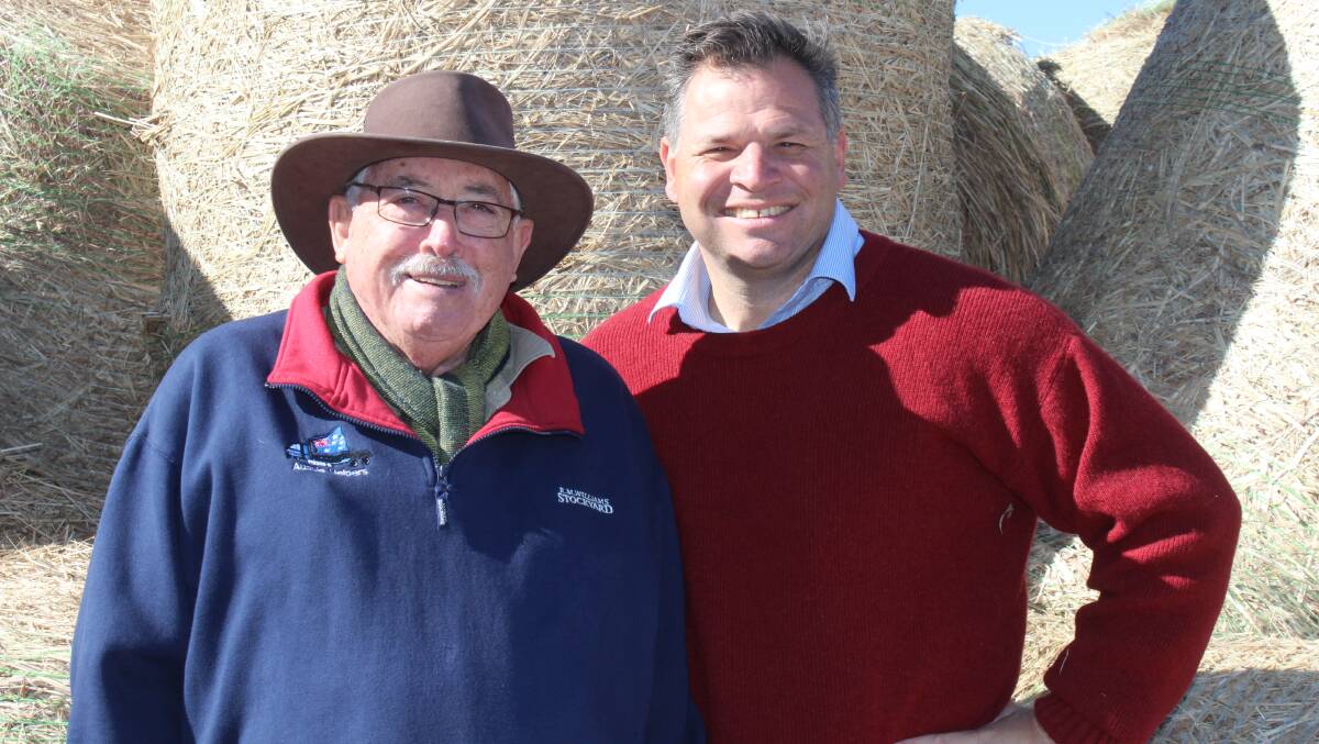 TRUE GENTLEMAN: Phil Donato with true Aussie Helper, the late Brian Egan. Photo: Supplied.