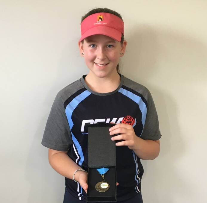 WINNER: Ella McColl took out the 12 and under girls singles at Bathurst JDS. Photo: Supplied 