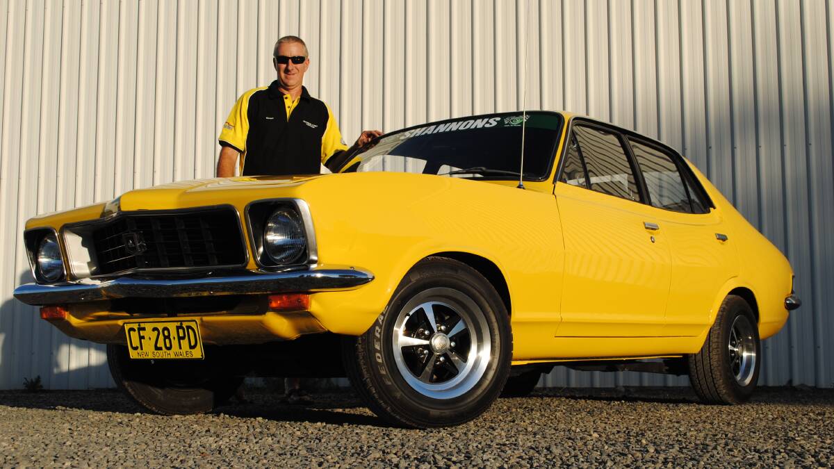Beautiful Beast: Grant’s car is a 1973 LJ Torana S four door sedan. He’d like to thank the team at Inline Paint and Panel in Parkes for completing the bodywork and laying down the fresh yellow duco. 