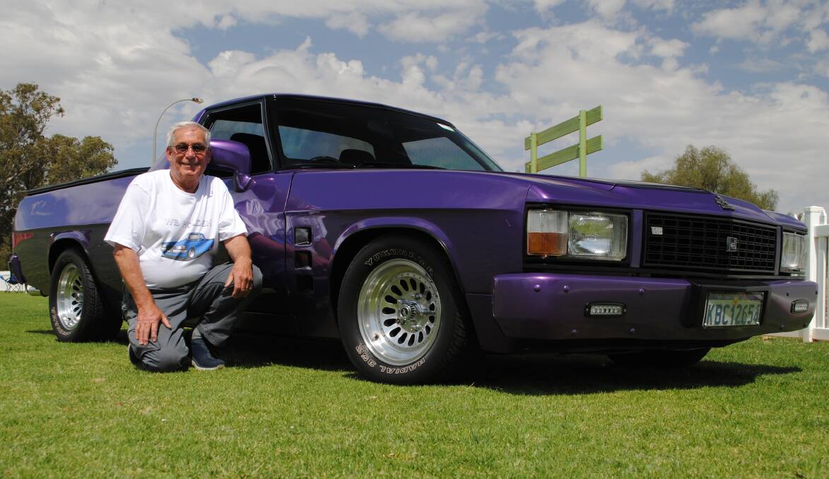 WORK OF LOVE: Vic Allen's 1982 WB Holden ute debuted at the Forbes Motor Show after a 12 month rebuild. Photo: Jeff McClurg