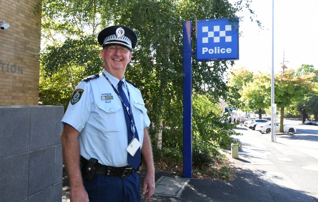 LONG SERVICE: Superintendent Chris Taylor comes to Orange after serving 49 years in the NSW Police Force. Photo: JUDE KEOGH 0313jksuper5