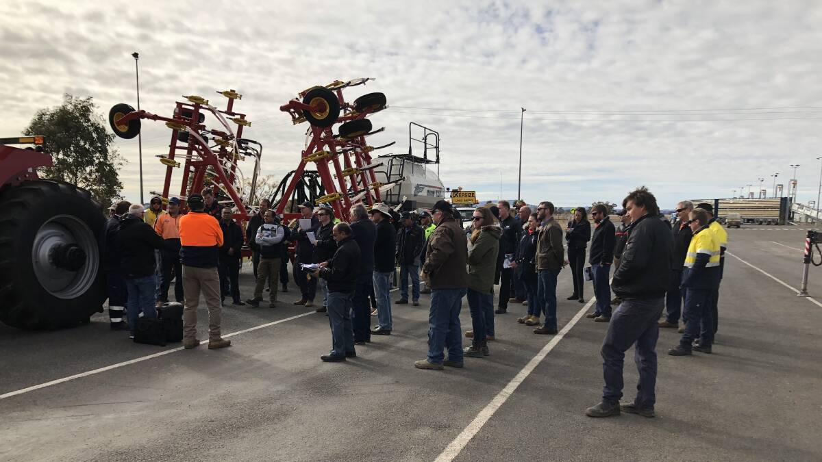 BIG TURNOUT: The 2018 field day attracted record attendance to the Central West Livestock Exchange at Forbes. Photo: Submitted