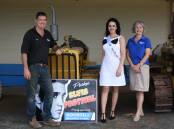 Miss Priscilla 2022 Ashleigh Smith with Jason and Jenny from major sponsors Goodsells. 