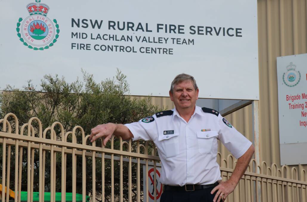 CONCERNED: NSW Rural Fire Service Mid Lachlan Valley district manager Superintendent Ken Neville says the Bureau of Meteorology's severe weather outlook has left firefighters concerned about the season ahead.