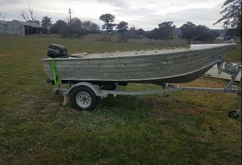 The stolen boat, please not the trailer and motor were not stolen. Photo from Central West Police District Facebook.