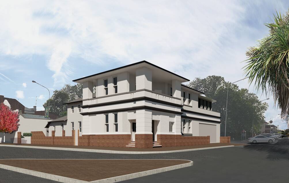 VISION: An artist's impression of the restored building on the corner of Lachlan and Court streets in Forbes. Photo: Submitted