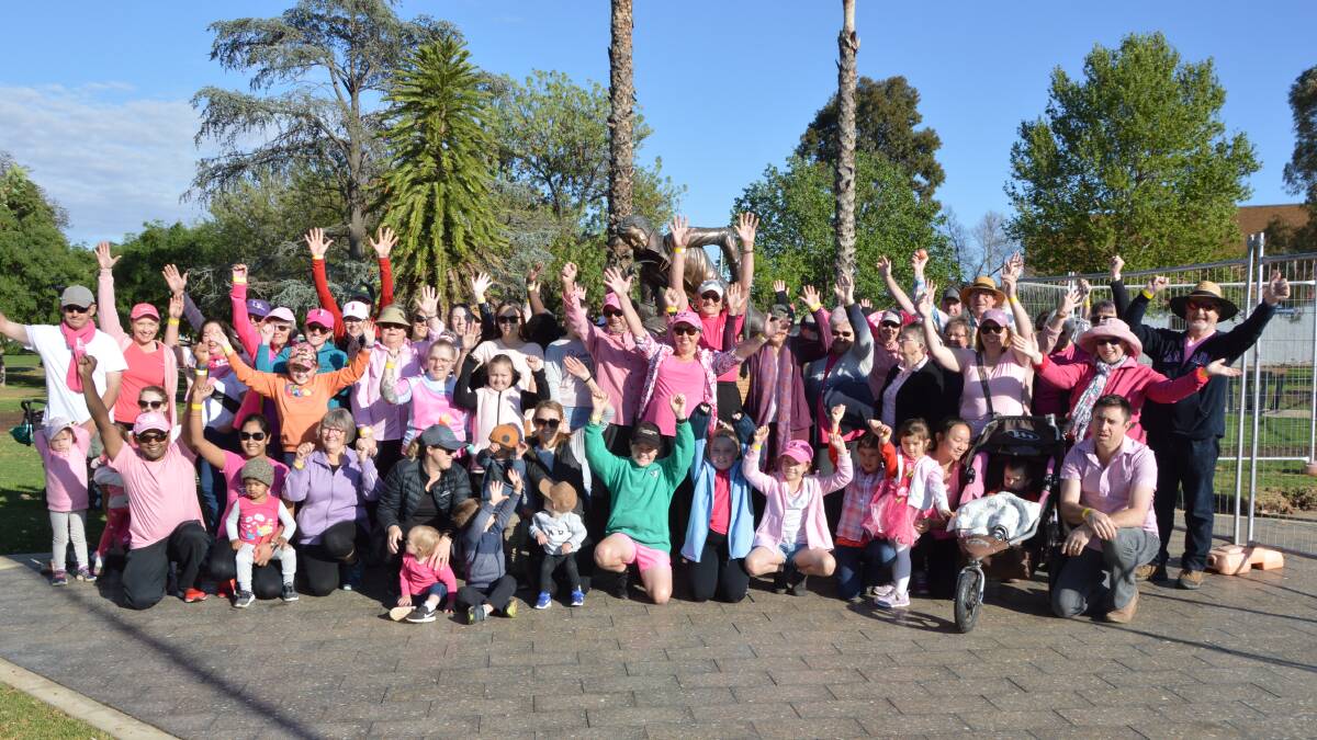 SEE YOU IN SUMMER: There was a great turn out to the 2019 Pink Up Parkes breakfast walk and organisers hope a move to January will mean more community events and participation than would be possible at the moment. Photo: FILE