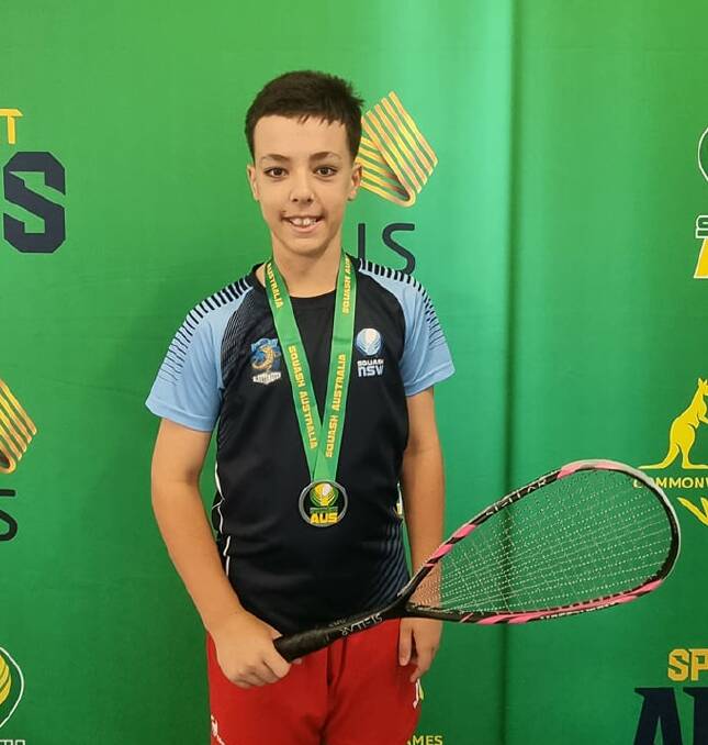 NUMBER 1: Parkes' Henry Kross was runner up in his age group in the Australian Junior Open to hold onto his Australian under 13s boys' number 1 ranking. Picture: SUPPLIED