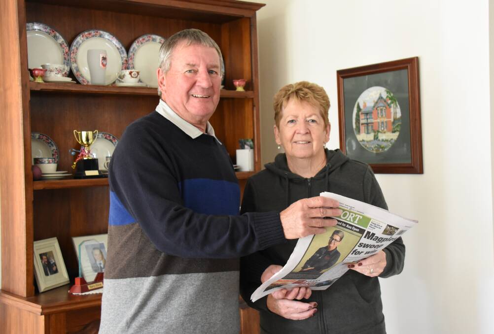 Barry and Sue Shine, this week celebrating 48 years of marriage, are still very much connected to the Forbes Advocate.