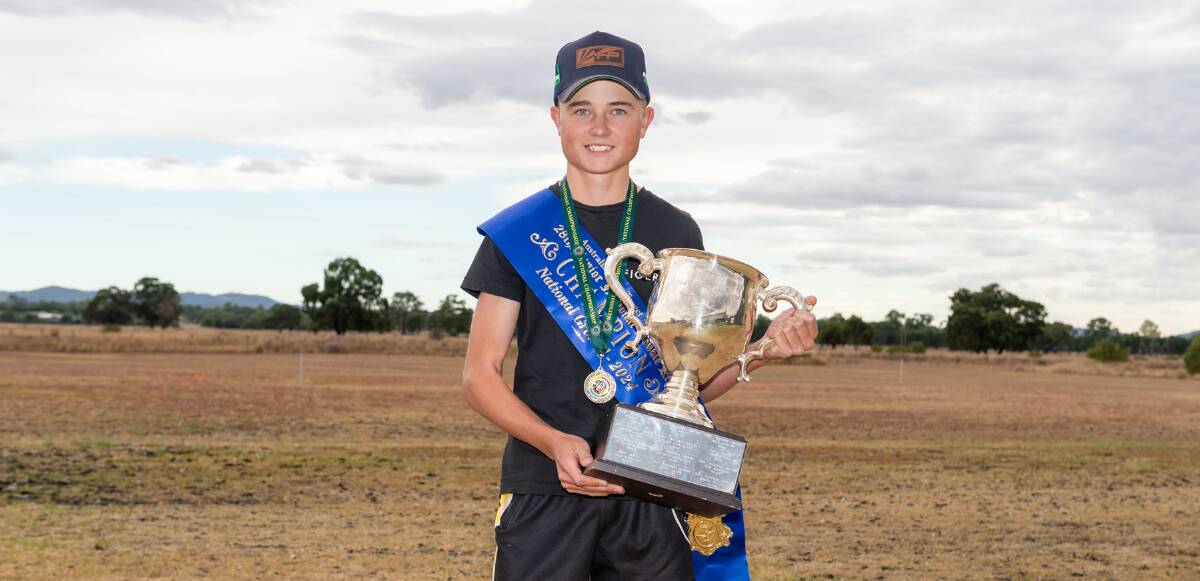 Riley Horsburgh won the junior double rise event and the Open A Grade High Gun title at the 2024 Australian Clay Target Association Trap national carnival. Picture supplied