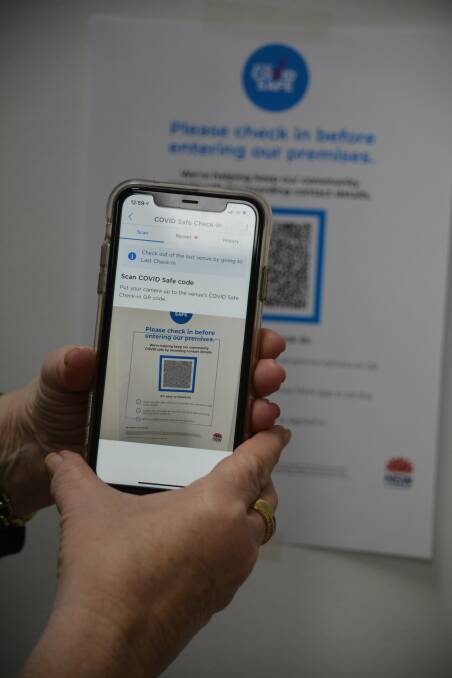 CHECK IN: Using QR codes to sign in to venues helps contact tracers get ahead of the spread of Covid-19. Photo: file. 