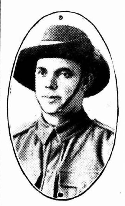 Private C A Gage as pictured in the Forbes Advocate in January 1917.