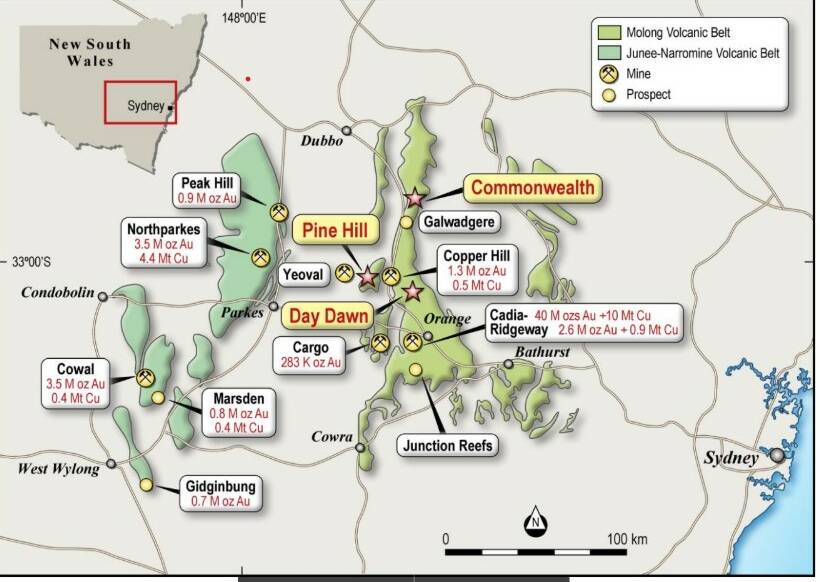 CENTRAL WEST MINING: Impact Minerals is exploring the Commonwealth site between Orange and Wellington.