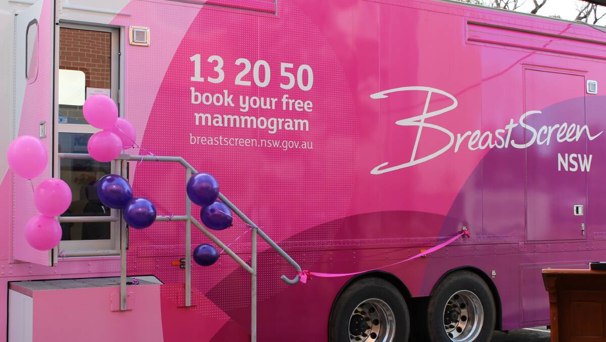 The BreastScreen will be coming to Trundle and Tullamore next month.