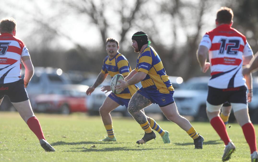 TRAPP SPRUNG: Prop Matt Trapp was one of Bulldogs' best in Saturday's win over the Cowra Eagles. Photo: PHIL BLATCH