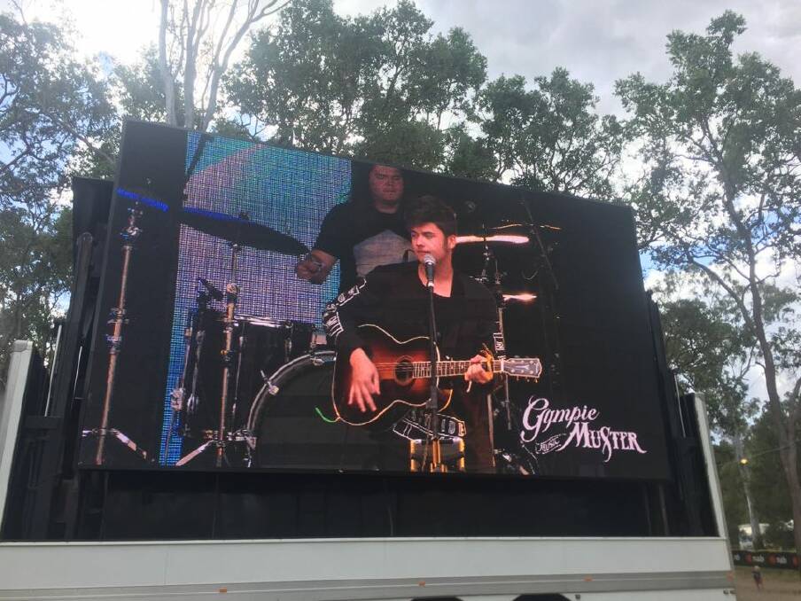 Mason Hope performs at the Gympie Music Muster. Photo: Supplied