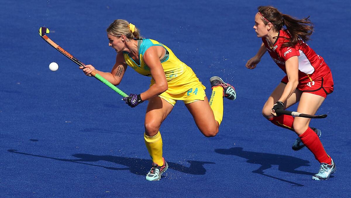 BACK TO THE TOP: Mariah Williams scored a goal in a player of the match performance against China on Saturday. Photo: HOCKEY AUSTRALIA 