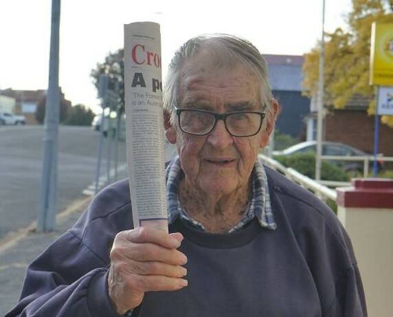 Australia's oldest paperboy? Kevin McNaught, 90 not out and still delivering.