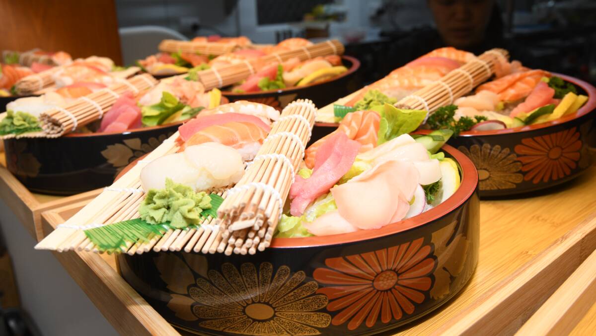 Some of the dishes at the Suli Sushi soft opening on Saturday, September 30. Picture by Jude Keogh