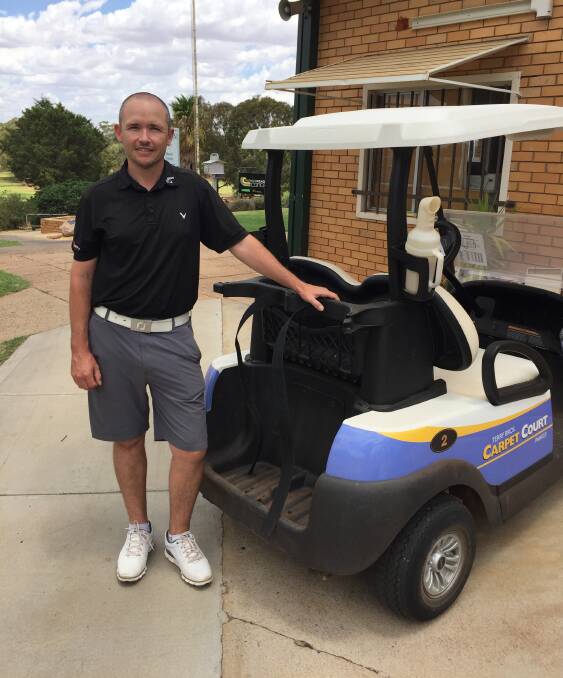 Shifting into top gear: Parkes Golf Club professional Ben Gear has high hopes for golf in the region. Photo: Denis Howard.