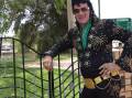 BURNING LOVE FOR ELVIS FESTIVAL: Parkes man Al "Alvis" Gersbach is the town's unofficial Elvis ambassador and has been wearing these jumpsuits for 15 years.