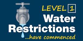 Water restrictions now down to Level 1 after strong rainfall