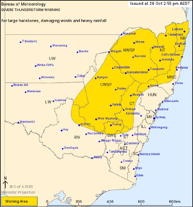 CAUTION: Extreme weather conditions across much of NSW.