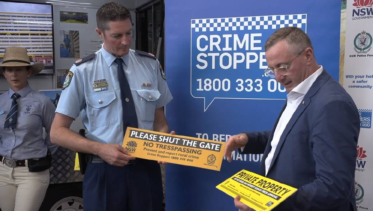 Campaign between NSW Police and Crime Stoppers helps 'draw the line on rural crime' - Parkes Champion-Post