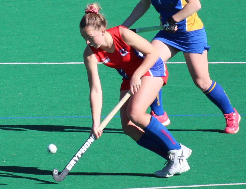 NATIONALS: India Draper in action for Confederates during the side's thrilling 2-1 derby win on Saturday. Draper scored twice, with the winning goal with minutes to go. Photo: MAX STAINKAMPH