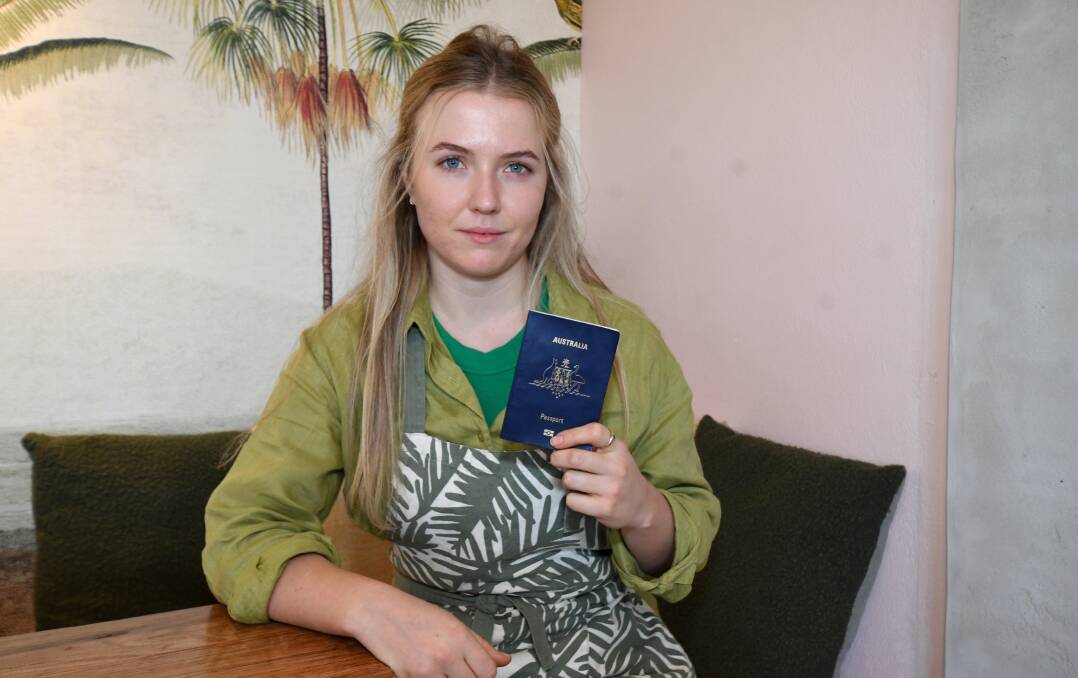 TURMOIL: Claudia Harris is hopeful of receiving her own passport soon after having to wait 12 hours in line. Photo: CARLA FREEDMAN.