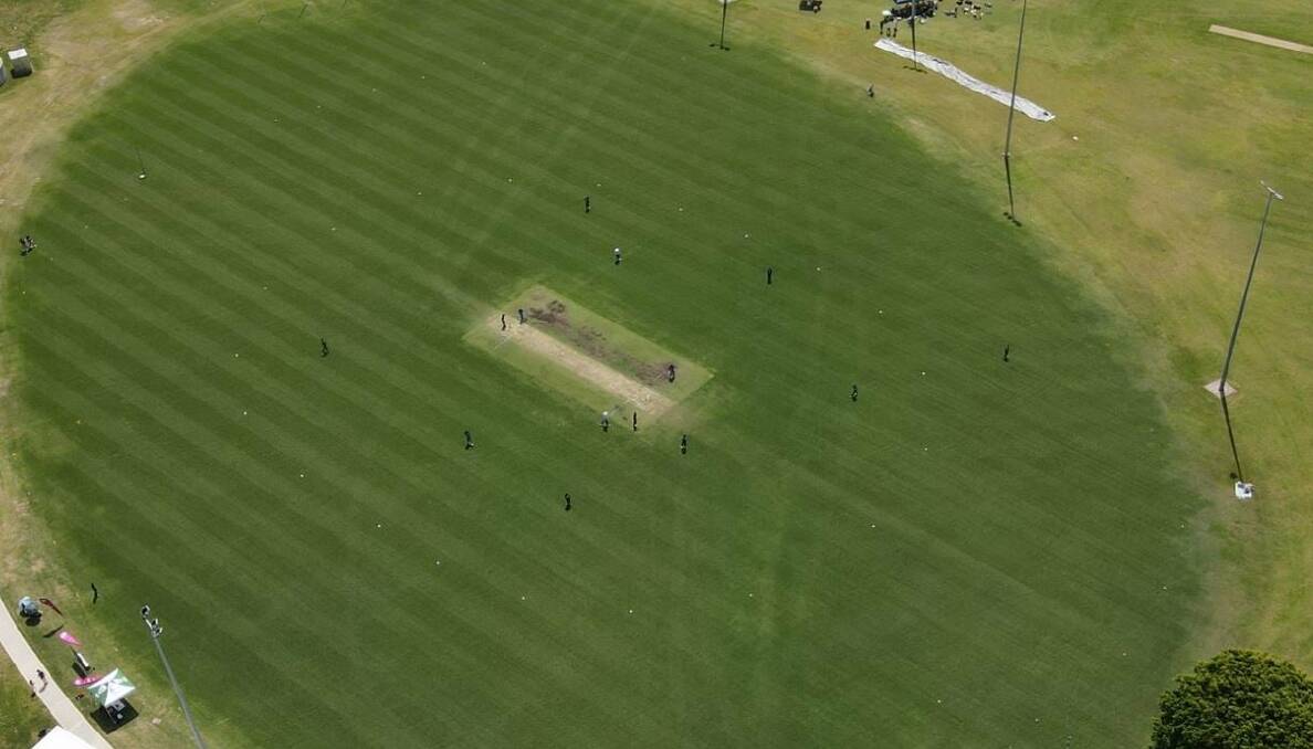 VIEW FROM THE SKY: Newcastle has been the venue for both the Bradman Cup and Under 19s Women's Country Championships. Photo: COUNTRY CRICKET NSW