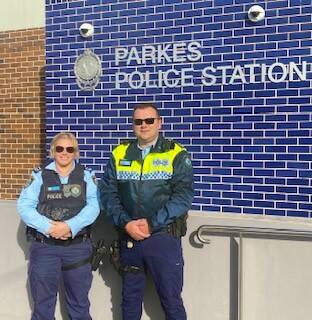Senior Constables Lisa Pearson and Nick White. 