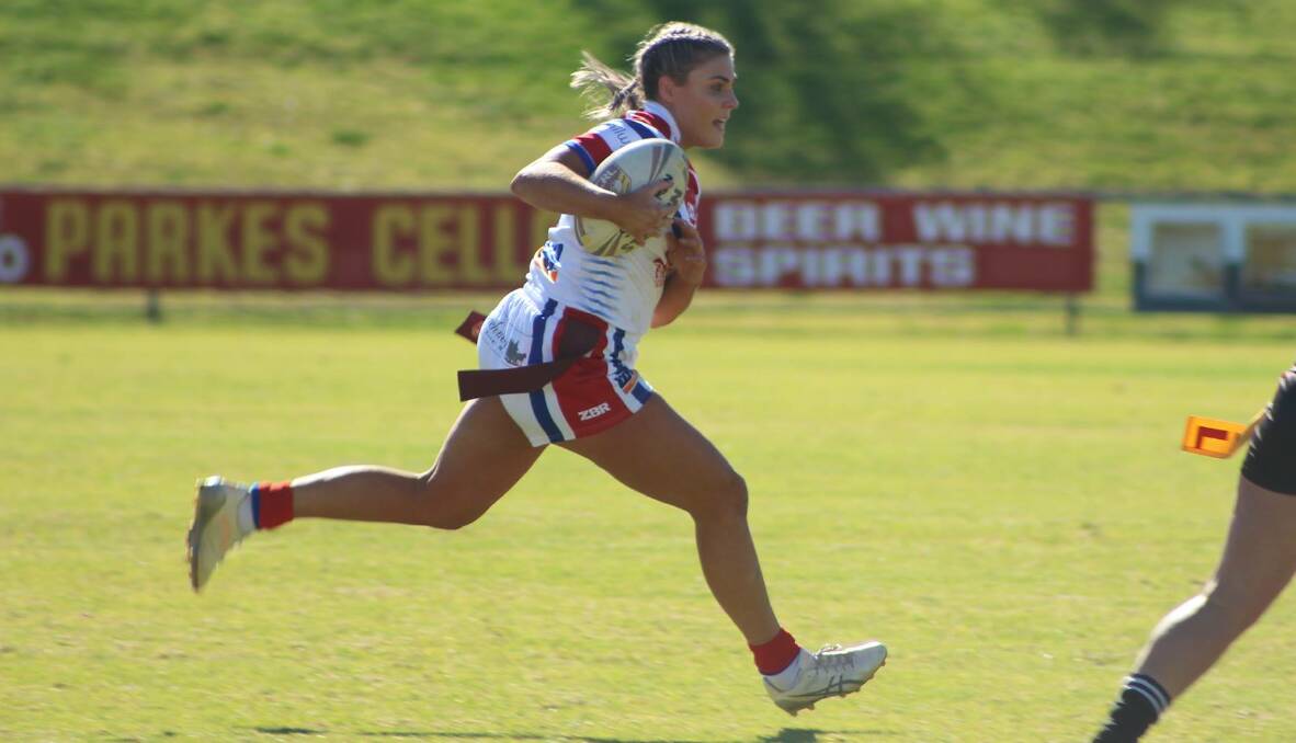 LEADING THE WAY: Sally Dwyer has played a major role in Parkes' success this season. Photo: PARKES SPACEMEN RUGBY LEAGUE FACEBOOK PAGE